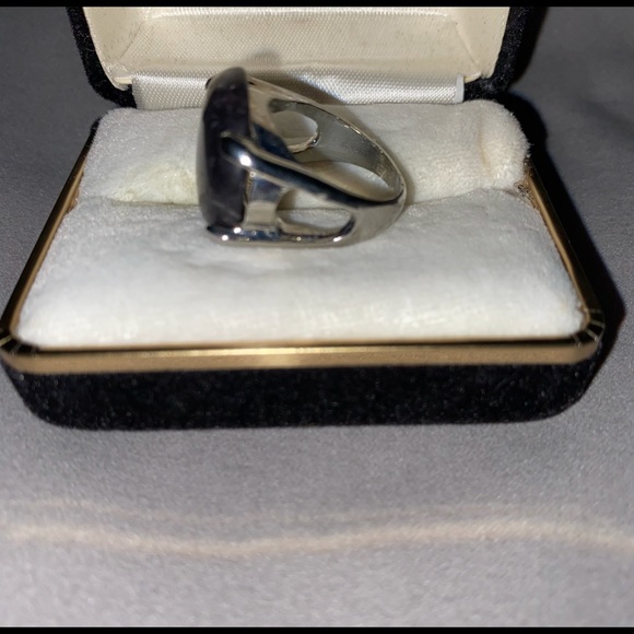 ART DECO AGATE RING - Picture 7 of 7